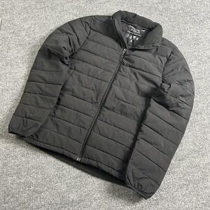 Abercrombie & Fitch Puffer Jacket Mens XS Black Lightweight Stretch Insulated